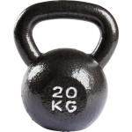 VirtuFit Kettlebell Pro - Kettle Bell - Gietijzer - 20 kg - Zwart