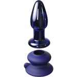Icicles - No.85 Vibrerende Glazen Buttplug - Paars