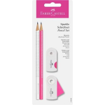 Schrijfset Faber-castell Sparkle/roze - Wit