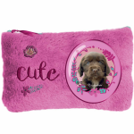 Rachaelhale Rachael Hale Cute Puppy - Pluche Etui - 12,7 X 20 Cm - - Roze