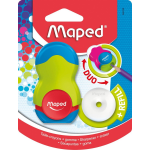 Maped Potloodslijper + Gom Loopy Soft Touch, Blister Met 1 Stuk