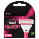 Wilkinson Sword Quattro For Women Papaya & Pearl Scheermesjes - 3stuks