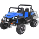 Vidaxl Elektrische Speelgoedauto Voor 2 Personen En Zwart Xxl - Blauw