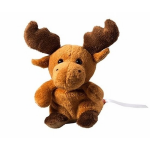 Schmoozies Pluche Eland Knuffel 14 Cm Met Beschrijfbaar Label