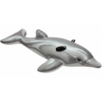 Intex Opblaasbare Dolfijn 175 Cm - Buitenspeelgoed Waterspeelgoed - Opblaasdieren Ride-ons - Grijs