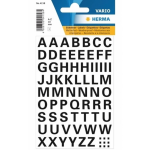 Stickervel Letters 10mm 65x - Zwart