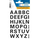 32x Letter Stickers 15 Mm - Stickervel Met Alfabet Letters 32 Stuks - Alfabet Plakstickers 15mm - Zwart