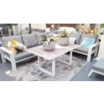 Own Loungeset met hoge tafel 5 delig light grey - Grijs