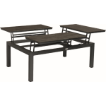 Tierra Outdoor Flip-up Table HPL Top 79 x 120 cm - Zwart