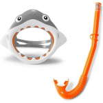 Intex Snorkelset Shark Fun Junior 2-delig/grijs - Oranje