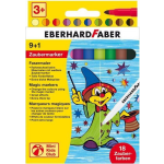 Eberhard Faber Viltstift Magic Marker 9 Kleuren En 1 Tovermarker - Wit