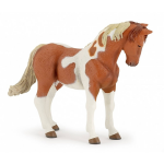 Papo Plastic Speelgoed/wit Paard 10 Cm - Bruin