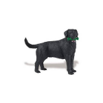 Plastice Labrador Hond 9 Cm - Zwart