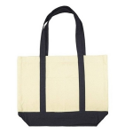 Canvas Basic Schouder Tas 47 X 39 Cm - Shopper - Beige