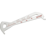 Icetoolz Slijtagemeter 12,5 Cm Rvs Zilver - Silver