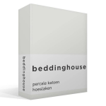 Beddinghouse Percale Katoen Hoeslaken - 100% Percale Katoen - 2-persoons (140x200 Cm) - Off White - Wit