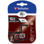 Verbatim Microsdhc Geheugenkaart, Klasse 10, 16 Gb