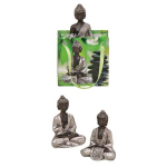 Boeddha Beeld Zilver In Cadeautasje 8 Cm - Silver