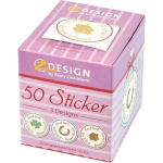 Avery Decosticker Box 'Veel Geluk' 3 Designs - Roze