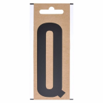 Letter Sticker Q 10 Cm - Zwart