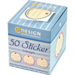 Huishoud Sticker Box 'Homemade' 3 Designs - Wit