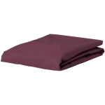 Essenza Satin Hoeslaken - 100% Katoen-satijn - 1-persoons (90x200 Cm) - Marsala - Paars