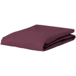 Essenza Satin Hoeslaken - 100% Katoen-satijn - 1-persoons (80x200 Cm) - Marsala - Paars