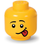 Room Copenhagen Opbergbox Lego - Head Boy Silly Small - Lego License - Amarillo