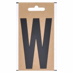 Letter Sticker W 10 Cm - Zwart