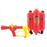 Speelgoed Brandblusser Watertank Rugzak Met Waterspuit - Brandweer Spelen - Rood