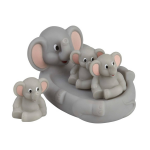 Badspeelset Olifanten 4 Delig - Badspeelgoed Olifant - Speelgoed Voor Kinderen En Baby's - Grijs