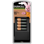 Duracell Universele batterijlader + 2 AA-batterijen + 2 AAA-batterijen (CEF15)