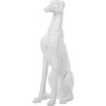 Beliani Greyhound Decofiguur Polyresin 34 X 21 Cm - Wit