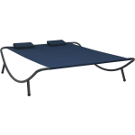 Vidaxl Loungebed Stof - Blauw