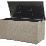 Beliani Modena Kussenbox Pe Rotan 75 X 155 Cm - Beige