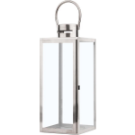 Beliani Cyprys Windlicht Rvs 21 X 21 Cm - Plata