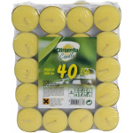 120x Geurkaarsjes Citronella - Citroengeur Theelichten - Geel