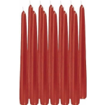 Trend Candles 12x Rode Dinerkaarsen 25 Cm 8 Branduren - Geurloze Kaarsen - Tafelkaarsen/kandelaarkaarsen - Rood