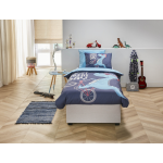 Voordeeldrogisterij Premium Dekbedovertrek Dino - 140 x 220 cm - Blauw