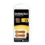 Duracell Gehoorapparaat Batterij - 6 stuks