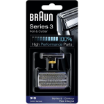 Braun 31S Zilver 5000-6000 serie scheerblad en messenblok - Zwart