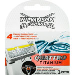 Wilkinson Quattro Scheermesjes - 3 Stuks - Titanium