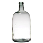 Bellatio Design Transparante Luxe Stijlvolle Flessen Vaas/vazen Van Glas 40 X 19 Cm - Bloemen/takken Vaas Voor Binnen Gebruik
