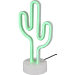 BES LED Led Tafellamp - Trion Cactus - 1w - Usb - Rond - Mat - Kunststof - Wit