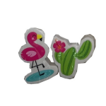 LG-Imports Gum Flamingo & Cactus/groen - Roze