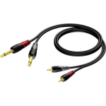 Procab CLA631 Classic 2x RCA - 2x jack verloopkabel 5m