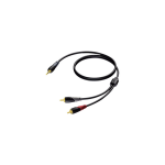 Procab CLA711/10 3,5mm male - 2x RCA - 10 meter.