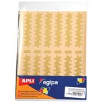 Agipa Metallic Stickers, Blister Met 288 Stuks, En Zilver, Ster 20 Mm - Goud