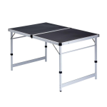 Isabella 120 x 80 cm Campingtafel Donkergrijs