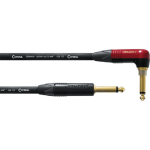 Cordial CSI3RP-SILENT ENCORE 6.3 TS jack silent haaks - 6.3 TS jack recht kabel 3m